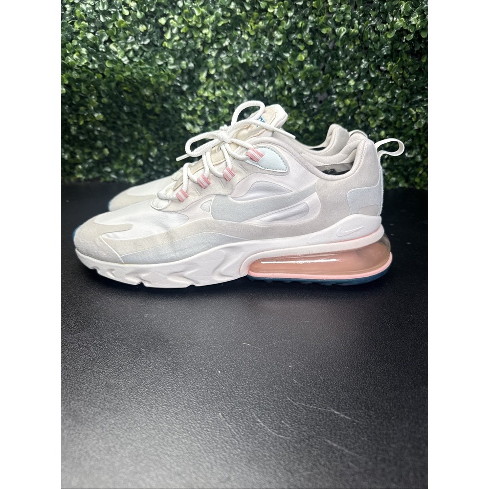 Nike Air Max 270 React  Sneakers Modern Art Shoes Men Size 10.5 VJ Pink